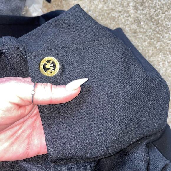 Michael Kors pants pull on stretch black skinny pockets/trousers comfort SZ 6 - Picture 4 of 13